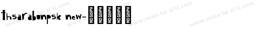 thsarabunpsk new字体转换